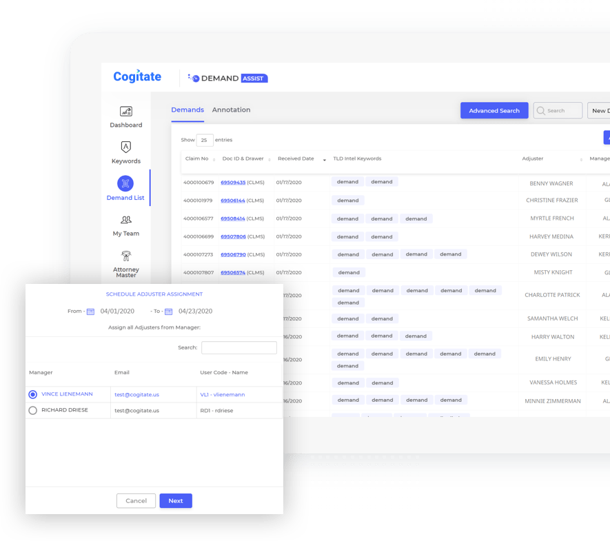 Cogitate Demand Management Solution for Insurance