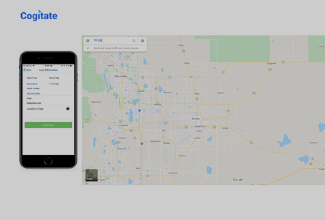 Watch Mobile & Web-enabled Cogitate Claims First Notice of Loss in Action